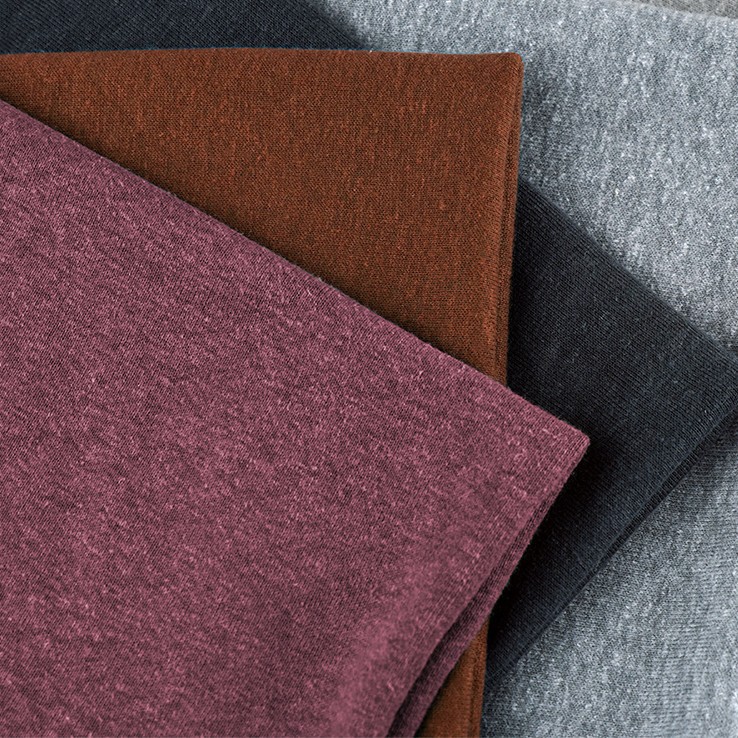 Jinlima hemp wholesale 350g hemp knitted sweater fabric autumn and winter recycled fiber fabric Tencel and flannel