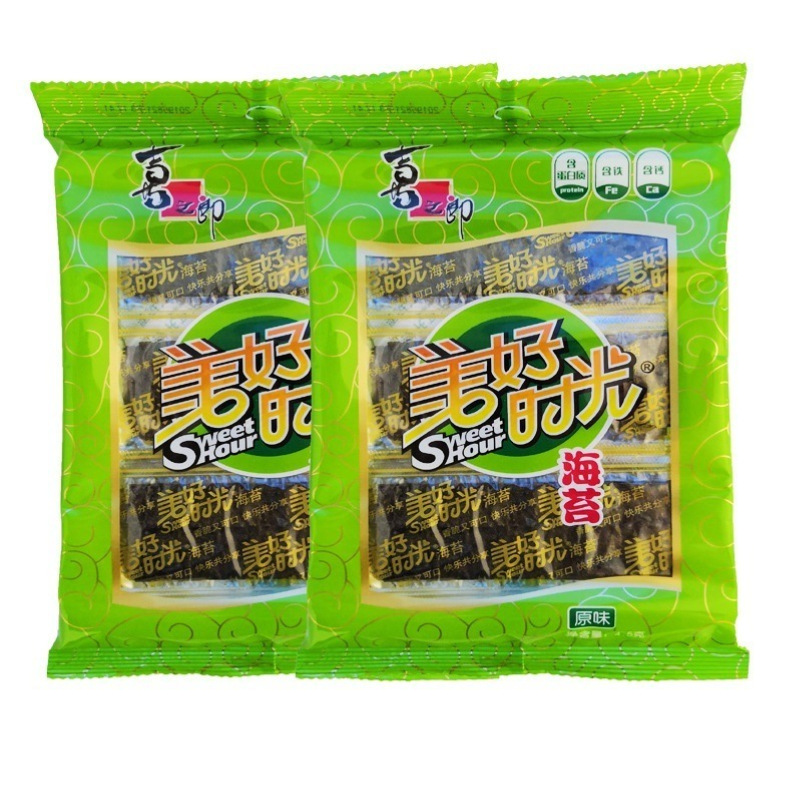 4.5g Xizilang Seaweed Bag Good Time Original Instant Children's Laver Snacks Snacks Whole Case Wholesale