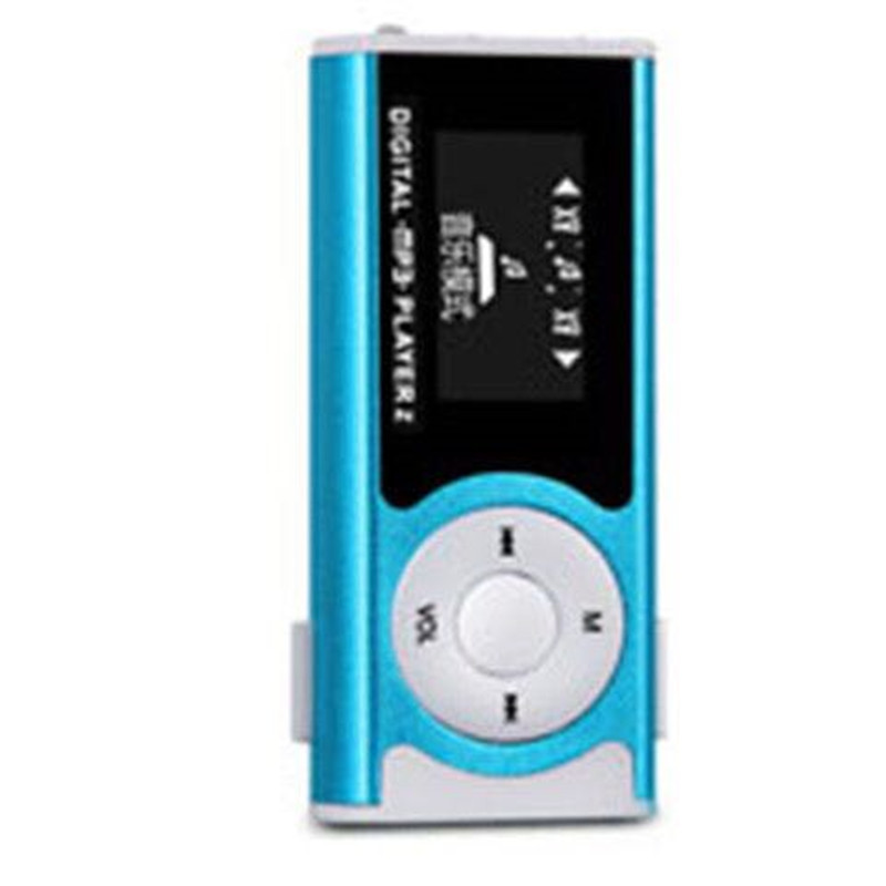Flashlight clip screen card with screen MP3 mini mp3 with LED light sports mp3 player random listen