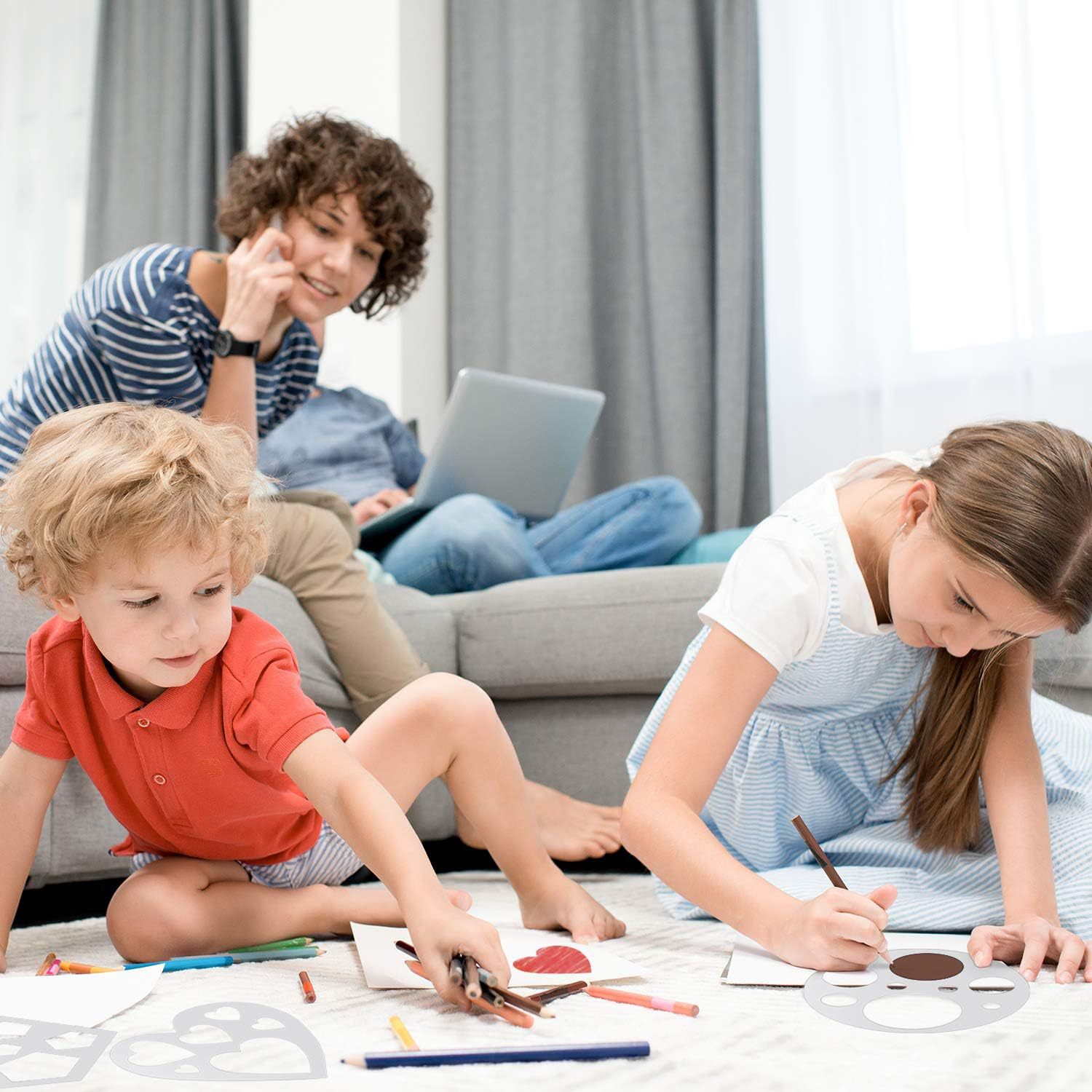 Square rectangle love rhombus round five-pointed star oval mathematical geometry hollow template