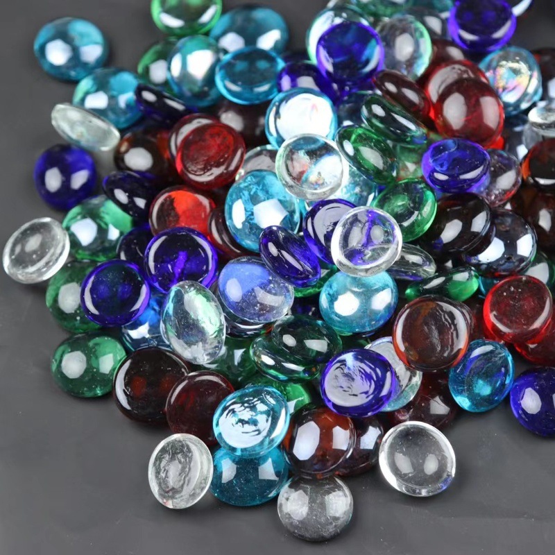 Supply of Multi-Colorful Glass Beads 14Mm16Mm Glass Beads Pinball Machine Special Glass Balls Non-Porous Colorful Round Beads