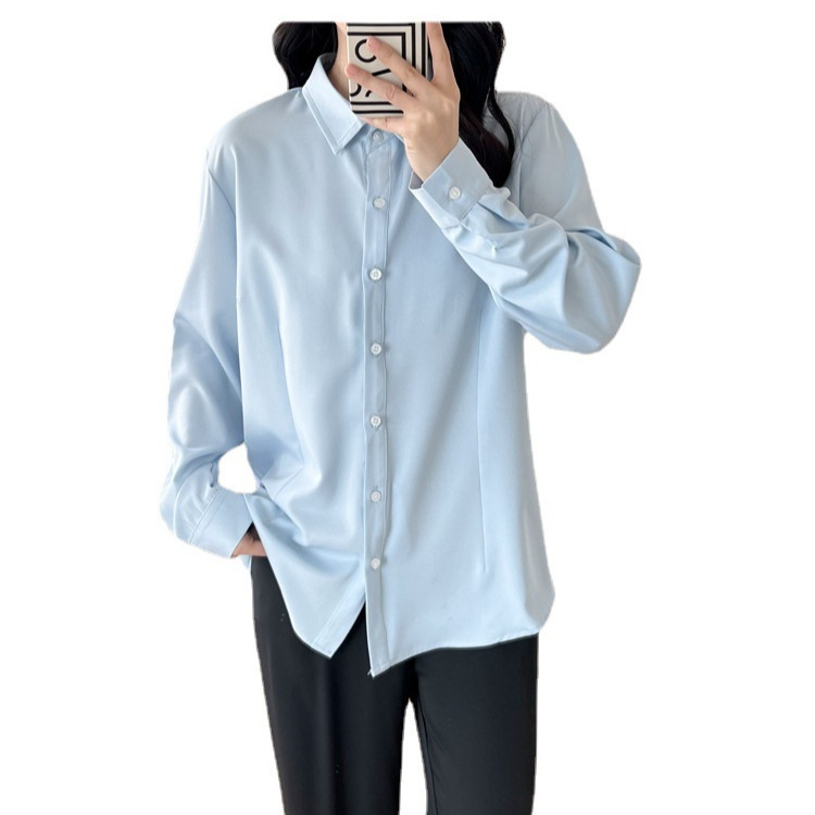 8301OL shirt temperament fat mm size women's long sleeve fat sister coat 300kg size overalls