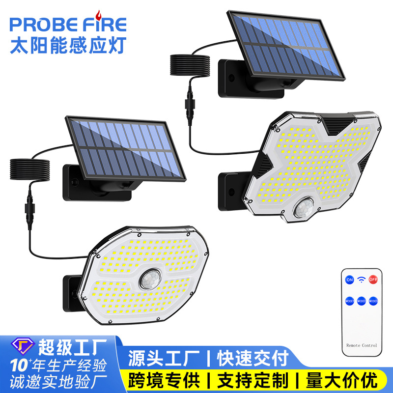 Солнечная одноразовая настенная лампа, освещение для гаража, уличная лампа, водонепроницаемая настенная лампа с датчиком движения