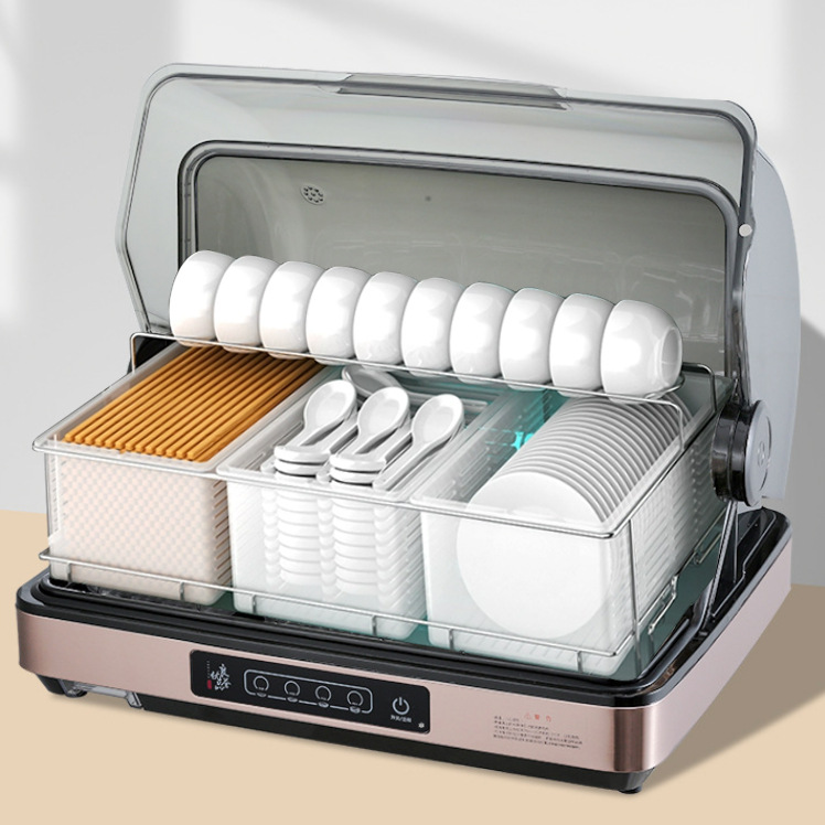 40L шкаф для дезинфекции, малый настольный, для ресторанов, коммерческой кухни, палочек, ложек, УФ дезинфекционная машина