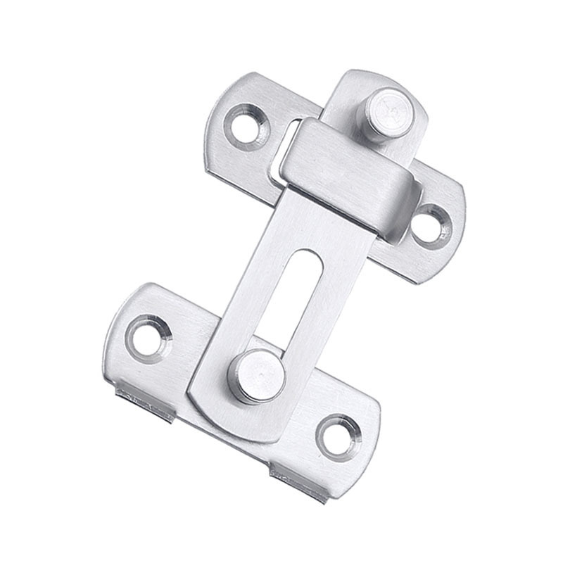 Amazon lock stainless steel bolt anti-theft sliding door latch pet cage door lock 90 degrees right angle buckle door buckle