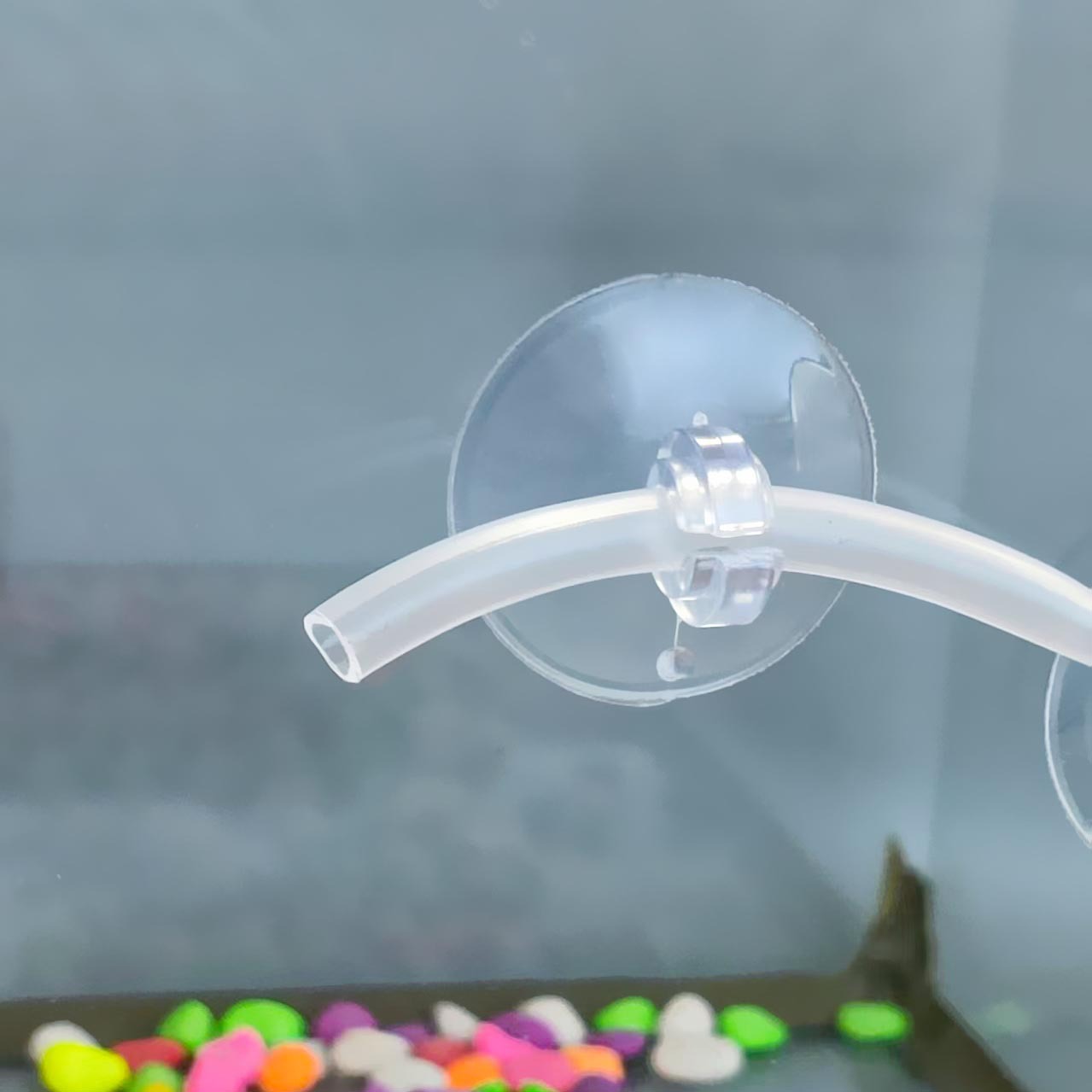 Aquarium split oxygen pipe soft sucker air pipe sucker fish tank accessories open sucker power cord sucker