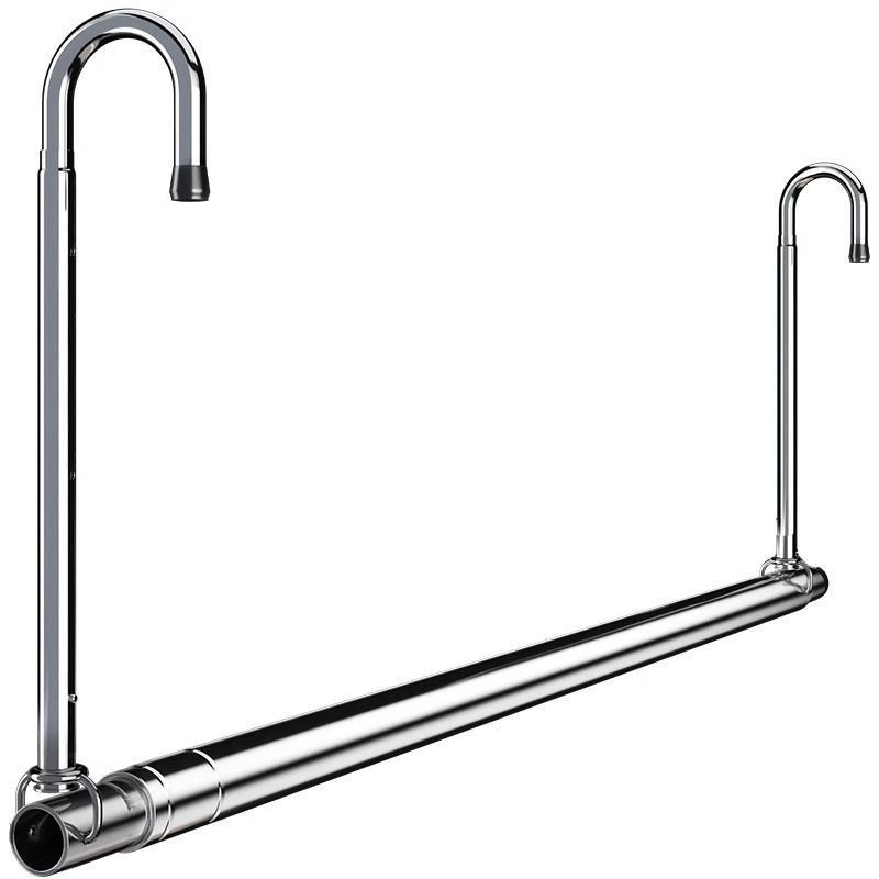 Stainless Steel Telescopic Clothes Drying Rod for Home Balcony, Adjustable Clothes Rack, Hanging Clothes Without Drilling, Quilt Drying Tool