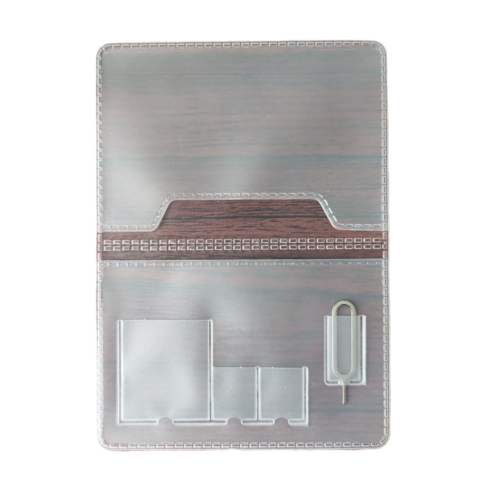 Fold Two-Part Sim Card Document Storage Two-Part with Card Needle Sd Card Sim Card Cross-Border Travel Storage Set