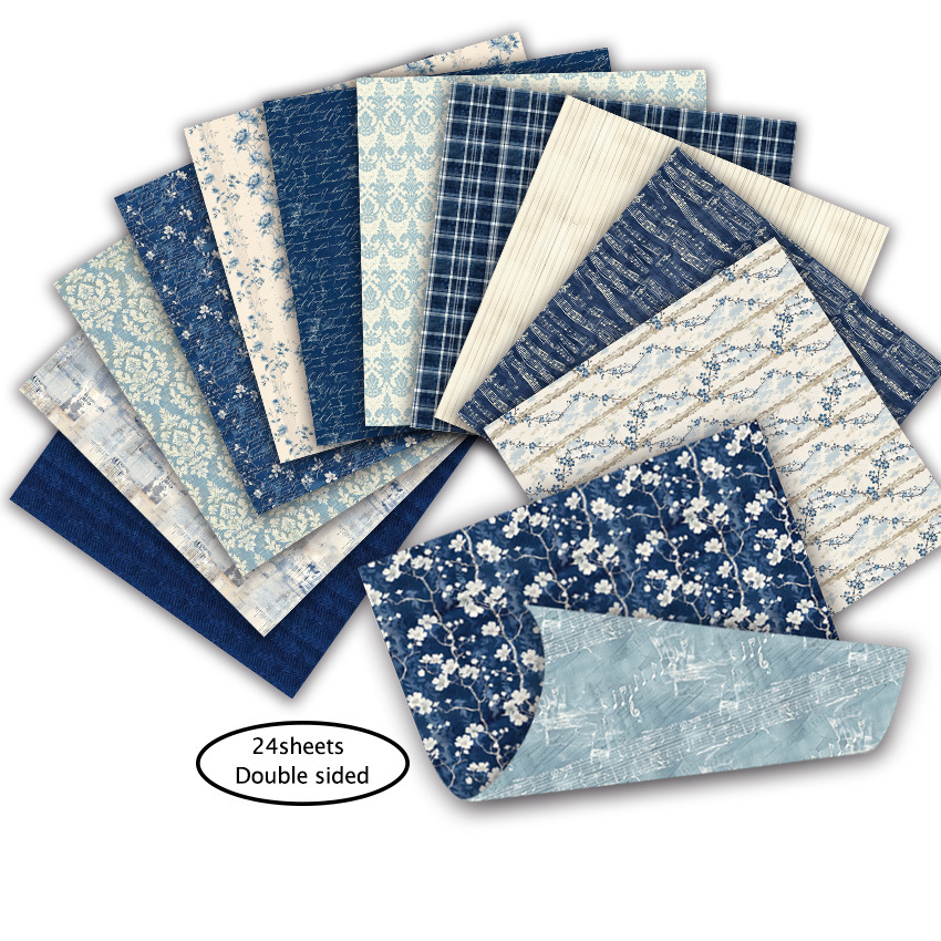 6inch Double-Sided Patterned Paper, Photo Album, Scrapbook, Junk Journal, Planner Card Background Paper