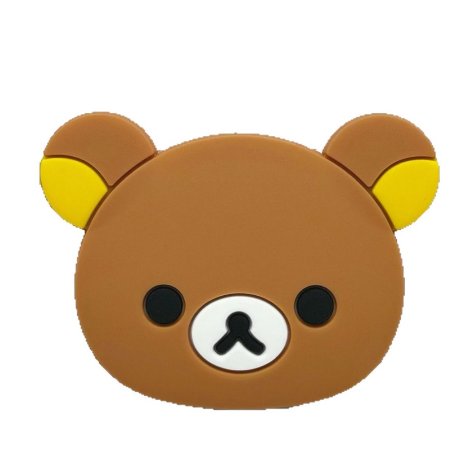 Pvc Soft Glue Patch Handmade DIY Mobile Phone Case Accessories Shoe Flower Mirror Comb Patch Coffee Color Bear Factory Ready Stock