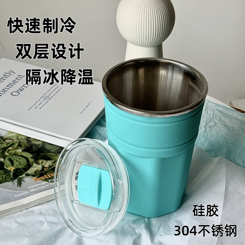 Креативная чаша для льда, двойная стенка, для холодных напитков