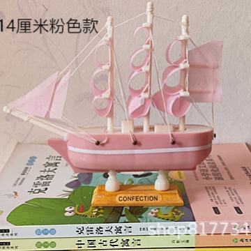 10-14cm plastic sailboat decoration cake decoration baking decoration night market stall goods Source creation