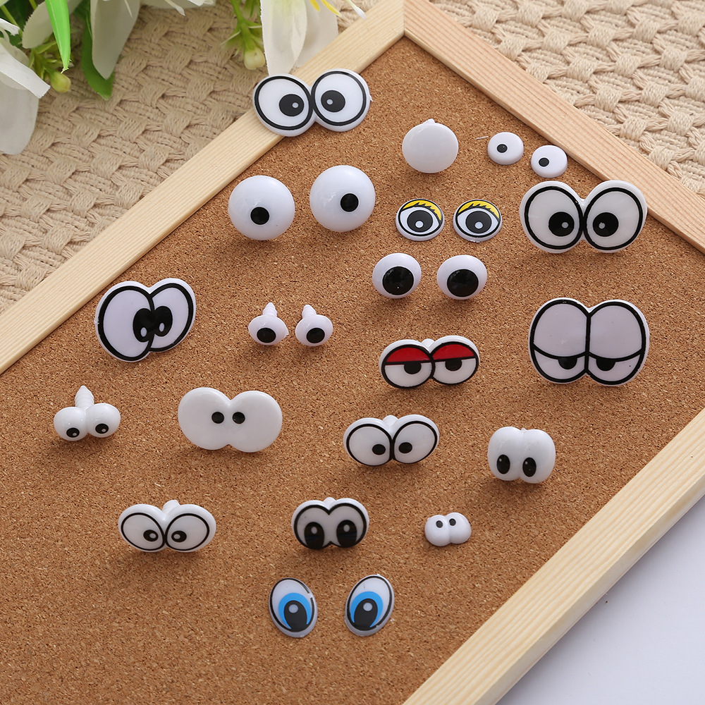 Fashion Toy Accessories One-piece Cartoon Eye Animal Products Plastic Eye Thread Cartoon Eye Factory Direct in stock
