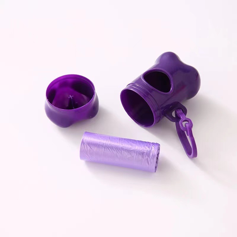 Pet Garbage Bag Portable Bone Dispenser Pet Bone Shaped Garbage Box Dog Garbage Bag Cleaning Supplies