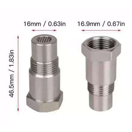 Cross-Border Hot-Selling Auto Parts Oxygen Sensor Connector Adapter Stainless Steel Extension Filter Connector M18*1.5