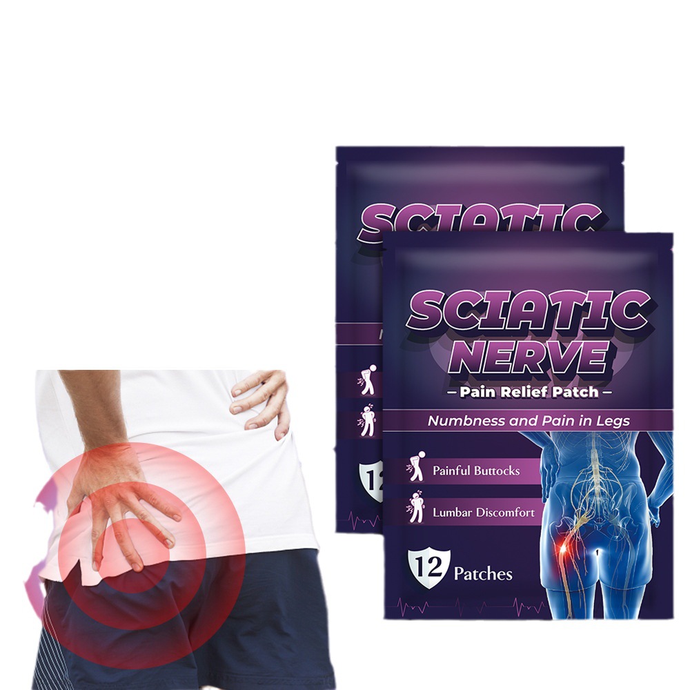 Sumifun Aliexpress Amazon Cross-Border Sciatic Nerve Acupoint Plaster Plaster 12 Patches/Bag K13601