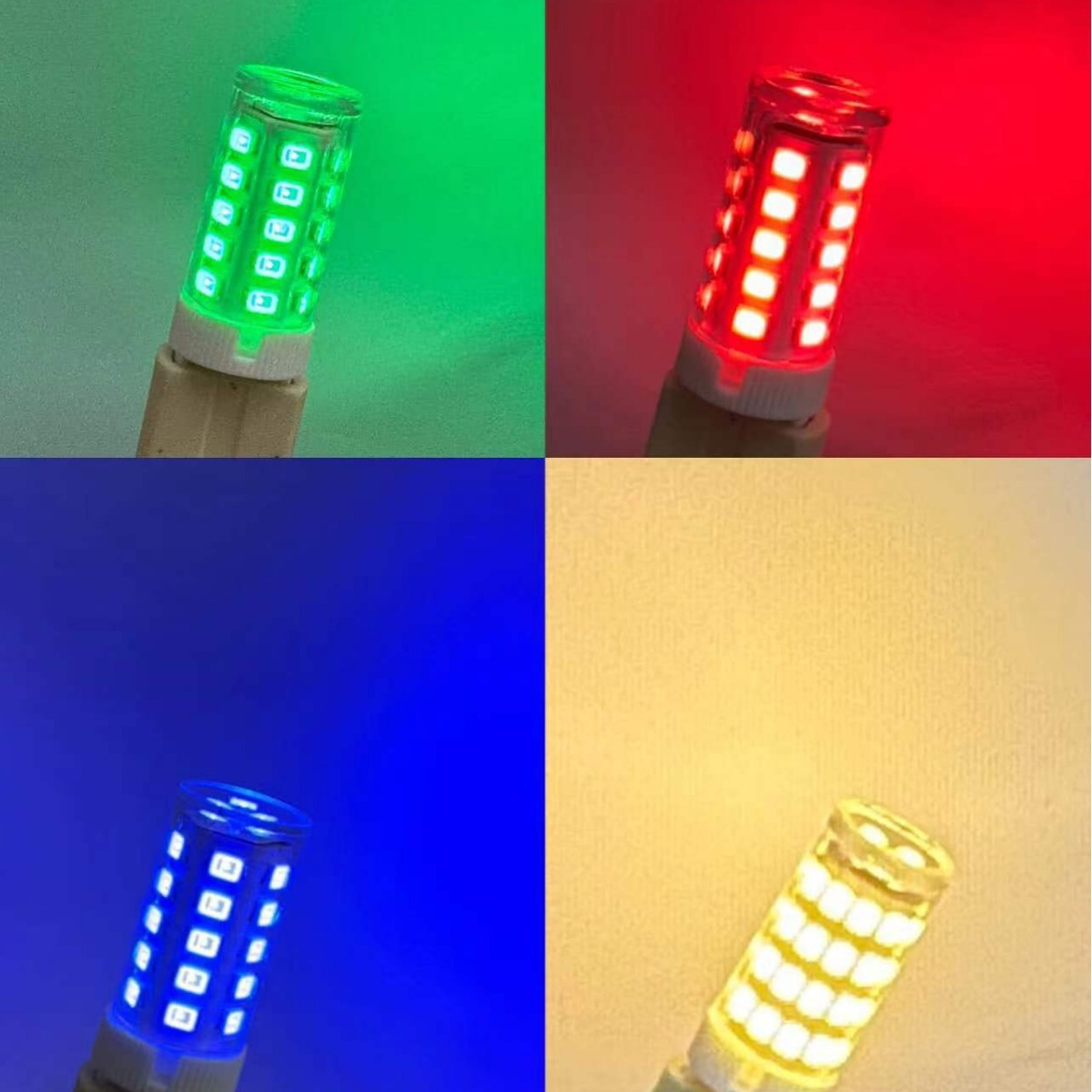 Светодиодные лампы G9 E14 цветные для романтического освещения