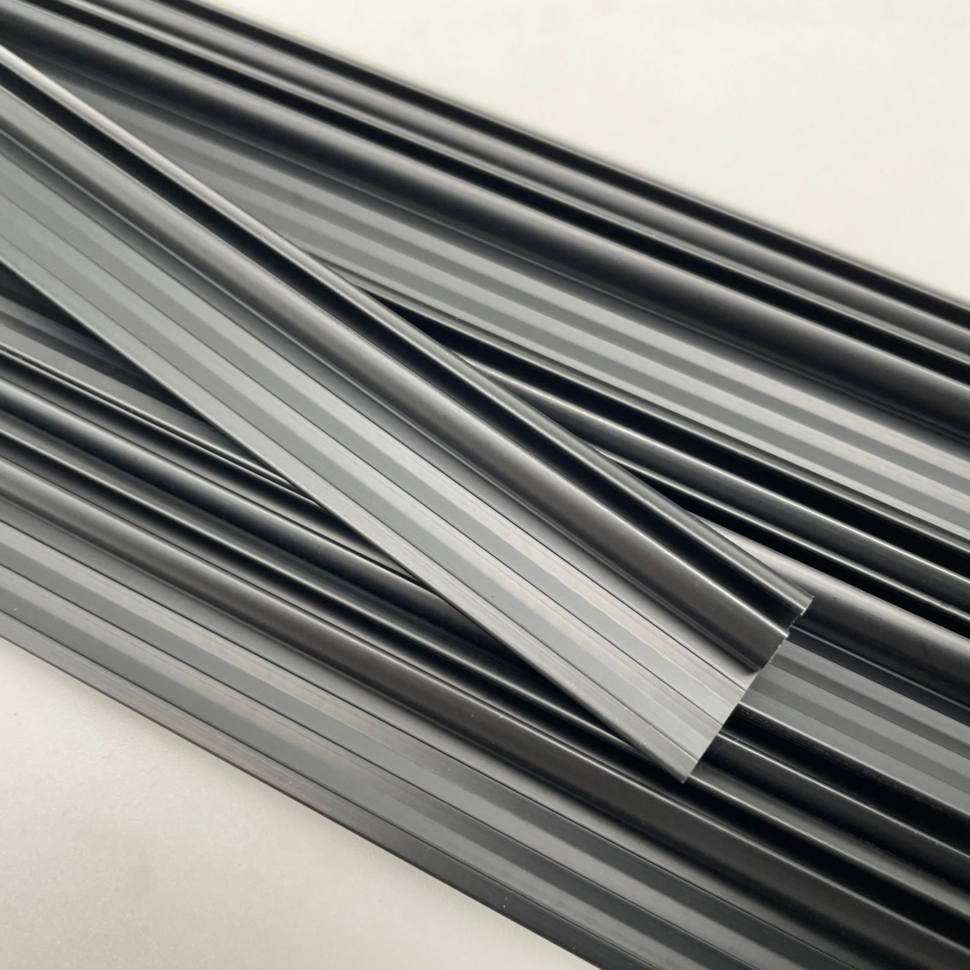 Car curtain slide rail rubber strip high temperature resistant ABS plastic strip car sunshade plastic strip sales wholesale