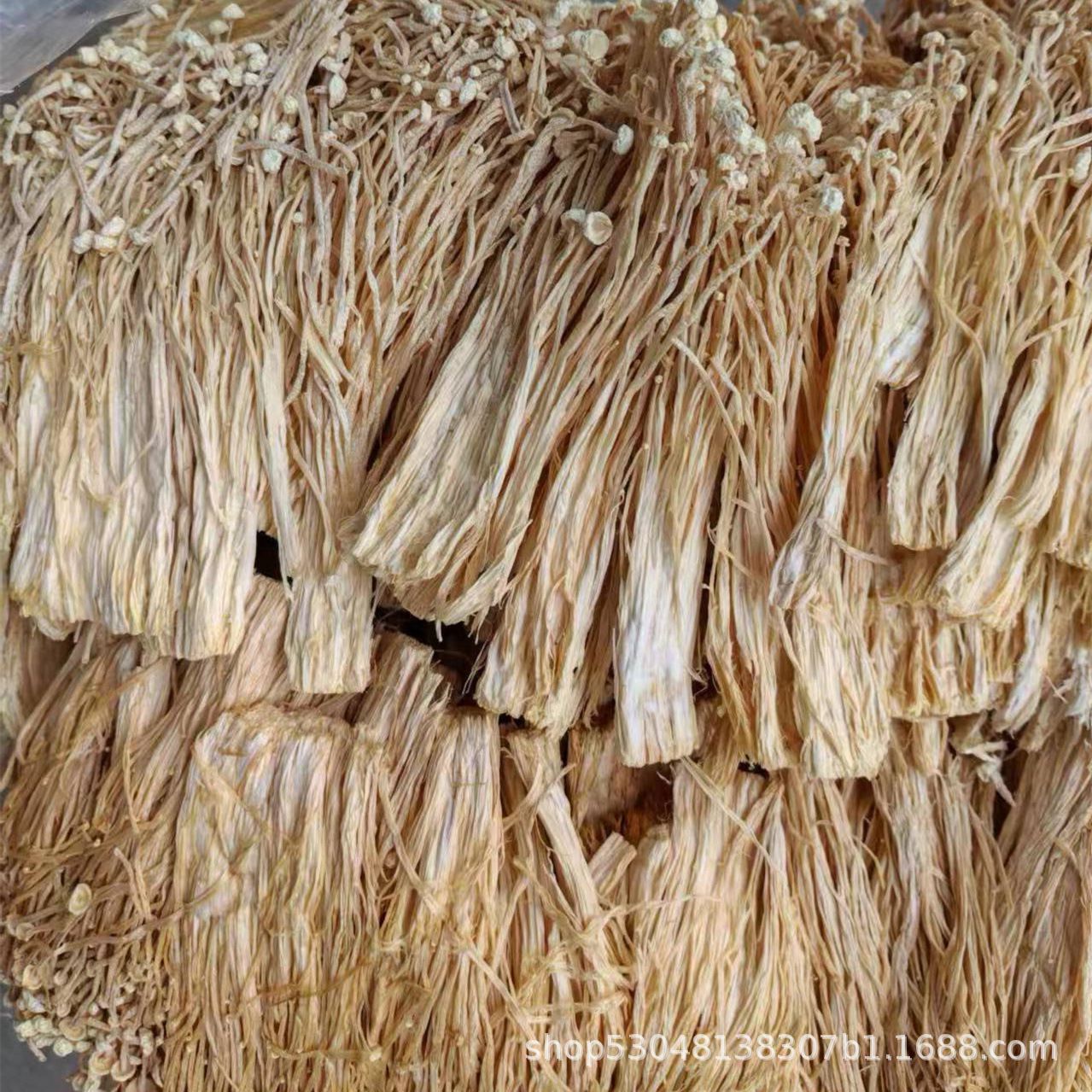 Dried Enoki Mushrooms 500g, Mushroom Agricultural Products, Bulk Dry Goods, Soup Ingredients, Direct Sales from Manufacturer, Wholesale, Large Quantity Negotiable