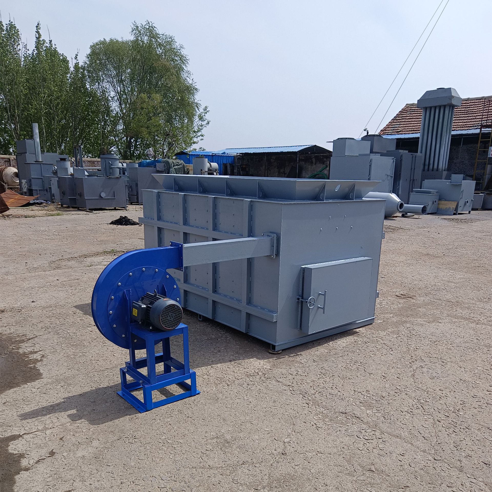 Processing and Customization of Industrial Incineration Equipment Cable Plastic Large Horizontal Incinerator Smokeless Garbage Gasifier