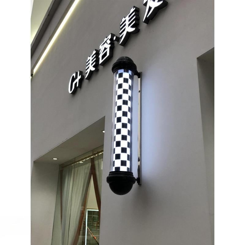 Поворотный свет для парикмахерской, круглая реклама, настенная вывеска, клуб, бесплатная доставка, оптовая продажа