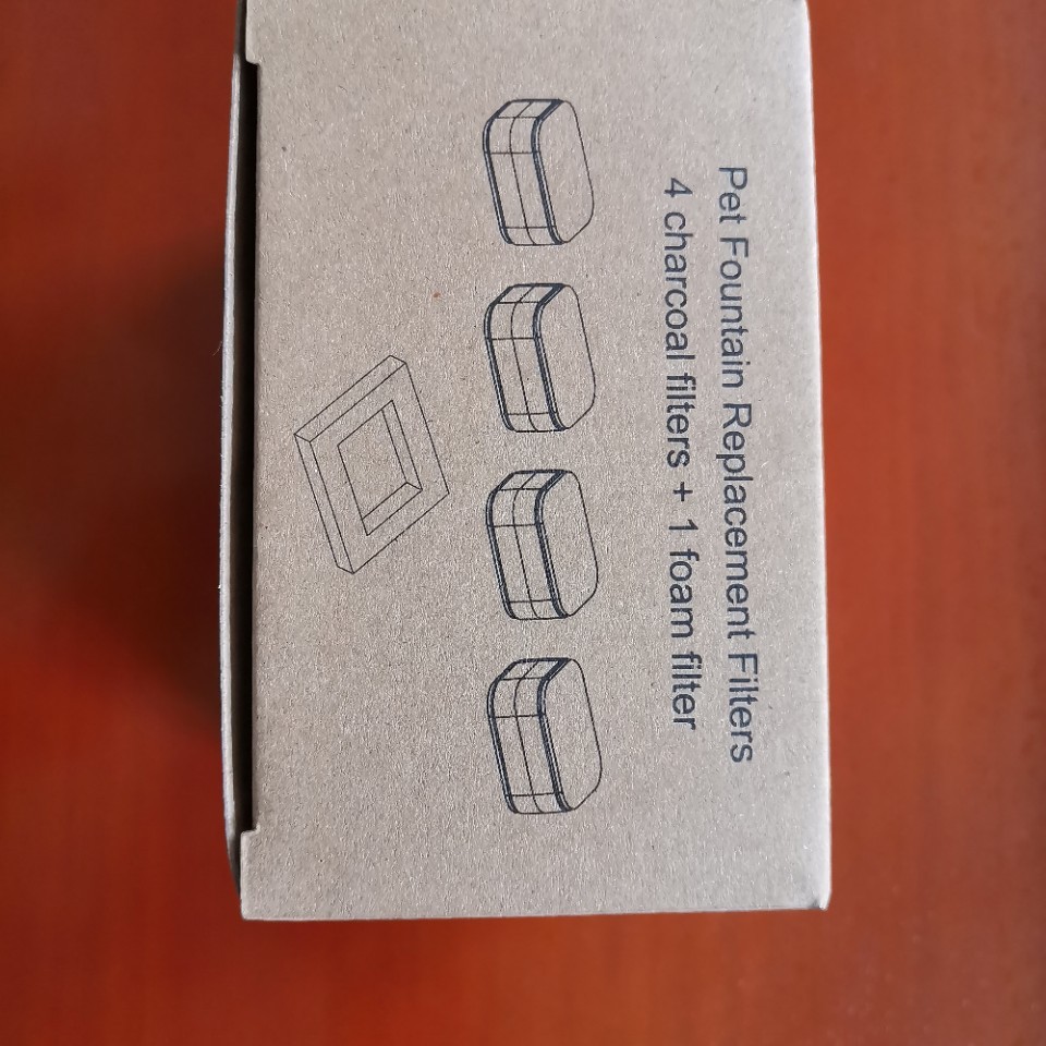 Pet water dispenser activated carbon filter ceramic stainless steel water feeder filter cotton cat and dog water dispenser accessories