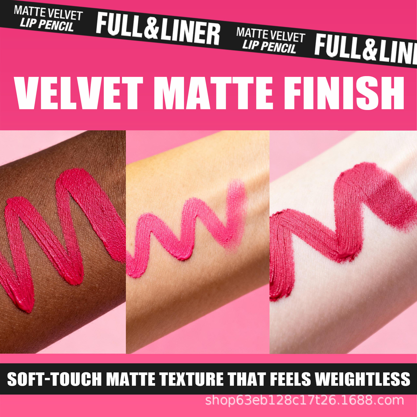 Langmanni Twelve-Color Lip Liner Lipstick Wooden Pen Can Sharpen Lip Liner Long-Lasting Cosmetics Cross-Border Supply