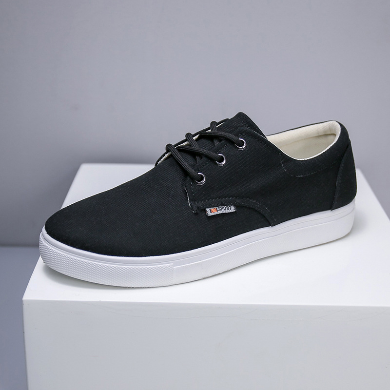 Wholesale Men's Shoes Summer Canvas Shoes Breathable All-match Men's Casual Cloth Shoes Korean Fashionable All-match High-top Board Shoes for Men