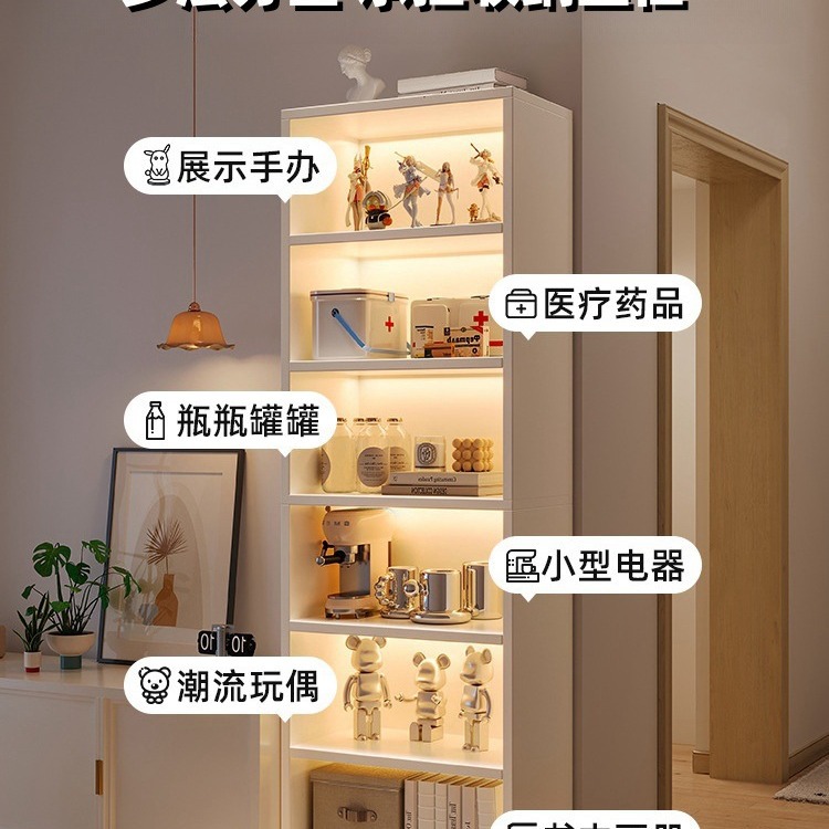 Bookcase Living Room Tv Cabinet Storage Cabinet Household Bookshelf Floor Storage Storage Cabinet Integrated Multi-Layer Corner Cabinet