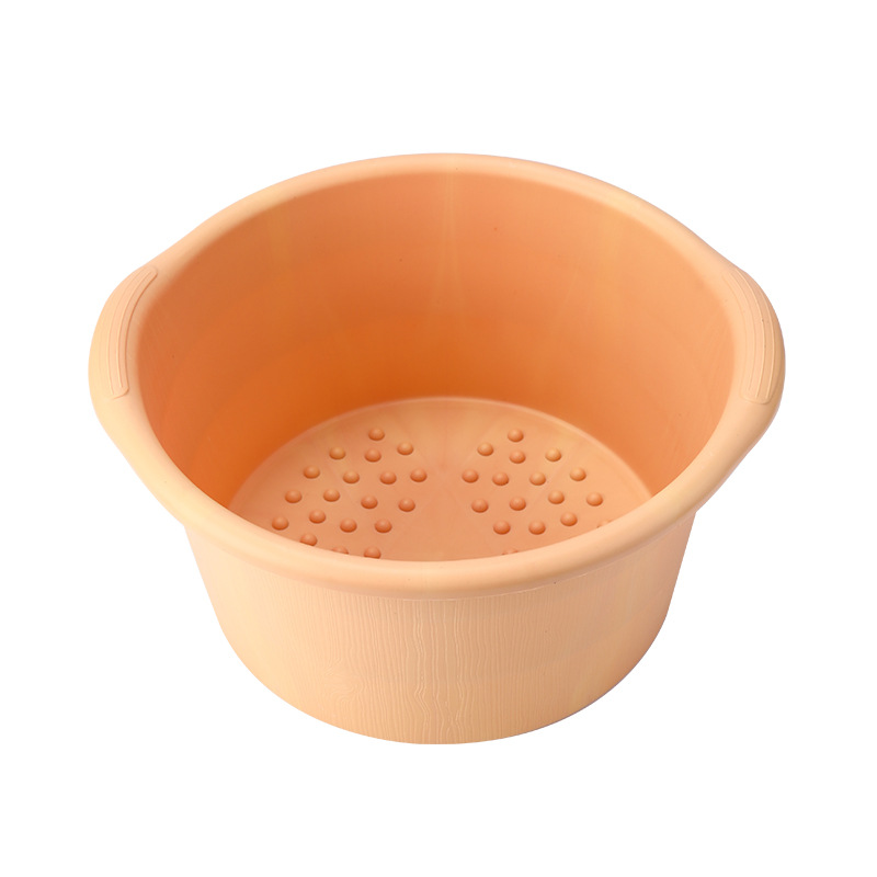 Thickened Foot Bath Bucket with Bump Dot Foot Bath Bucket Household Foot Washing Bucket Foot Washing Bucket Advertising Bucket Printed with Logo Foot Bath