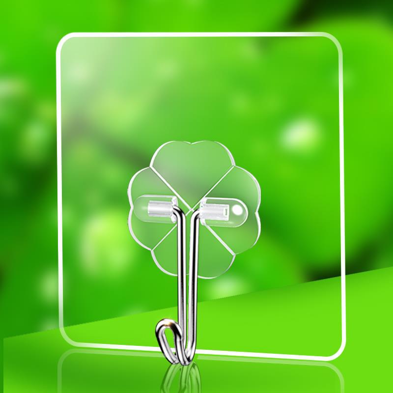 30A punch-free seamless hook strong adhesive transparent wall hanging clothes hook waterproof sticky hook hook