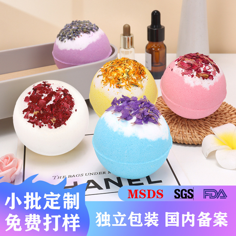 Соль для ванны с сушеными цветами, 100г, многопузырьковая, розовое молоко, с эфирными маслами, игрушка для ванны