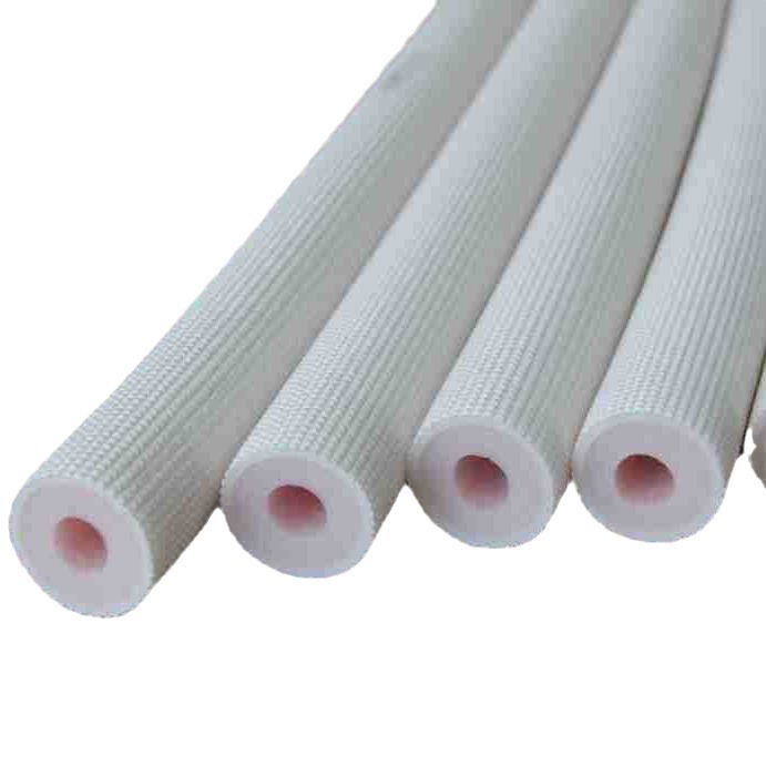 Single White Embossed Air Conditioning Hole Insulation Pipe Insulation Cotton Insulation Sleeve Foam Household Moisture-Proof Energy-Saving Shock-Absorbing Insulation