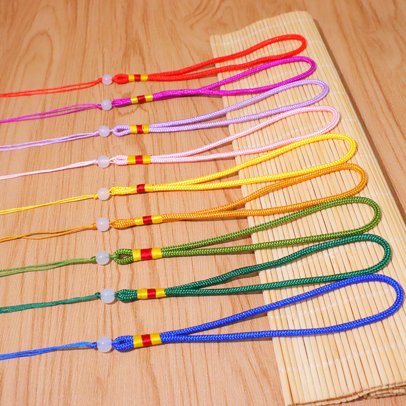 В наличии подвесная веревка китайский узел ручка мешочка мешочек с нефритовыми бусинами ручка веревка ручка ручное плетение