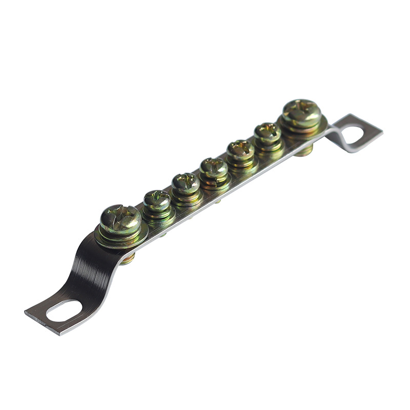 Factory direct pure copper zero ground row 5 holes 7 holes 10 holes 2*15 20 3*25 long distribution cabinet wiring copper row