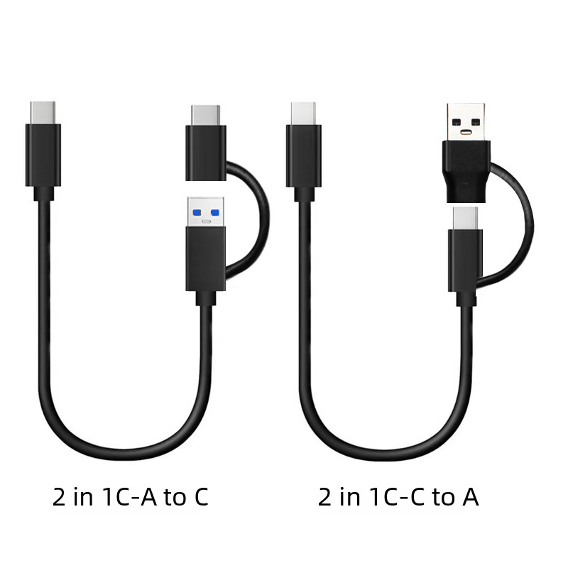 micro-B to type-C mobile hard disk data cable USB3.1 type-c to 3.0 data cable 10GB3.1