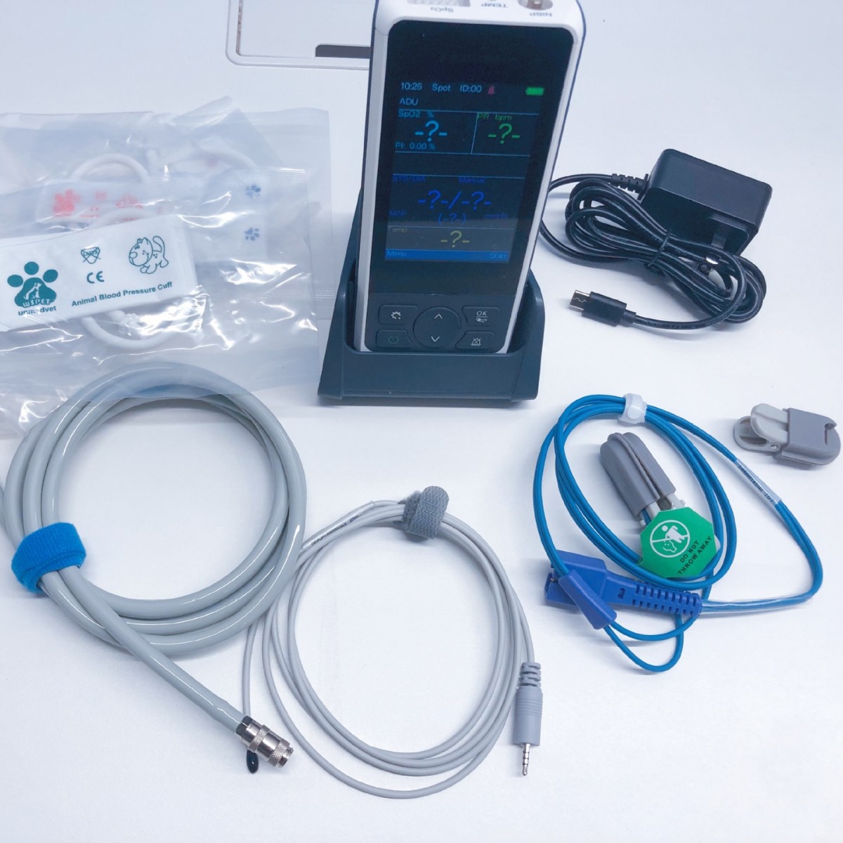 Youruien Rnpet 100 Veterinary Three-Parameter Animal Monitor Cat and Dog Monitor Upgraded Handheld Monitor