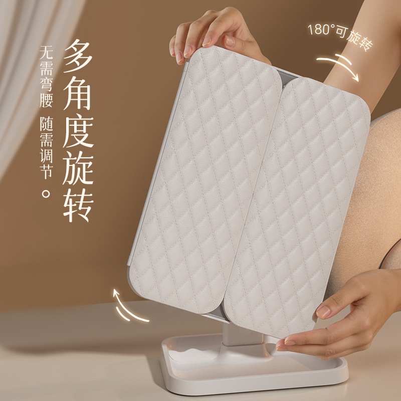 Led Lighted Desktop Desktop Stand-Up Foldableing Mirror Makeup Mirror Home Student Dormitory Magnifying Makeup Mirror