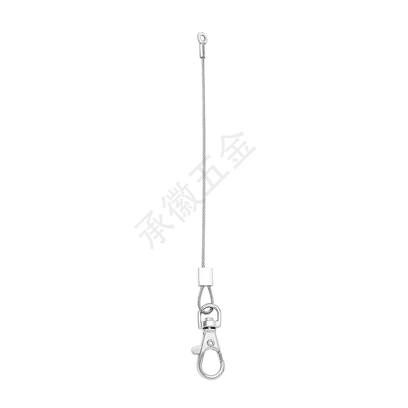 304 Steel Wire Rope Lighting Anti-Fall Steel Wire Hanging Rope Pressure Head Suspension Line Lighting Anti-Fall Safety Rope Street Light Safety Hanging Rope
