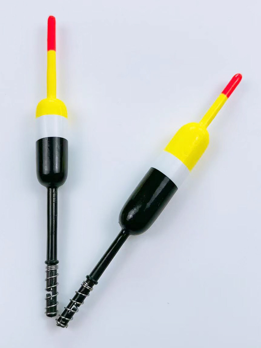 Outdoor fishing supplies black fishing float buoy balsa fir vertical float eye-catching with counterweight long shot sea fishing float