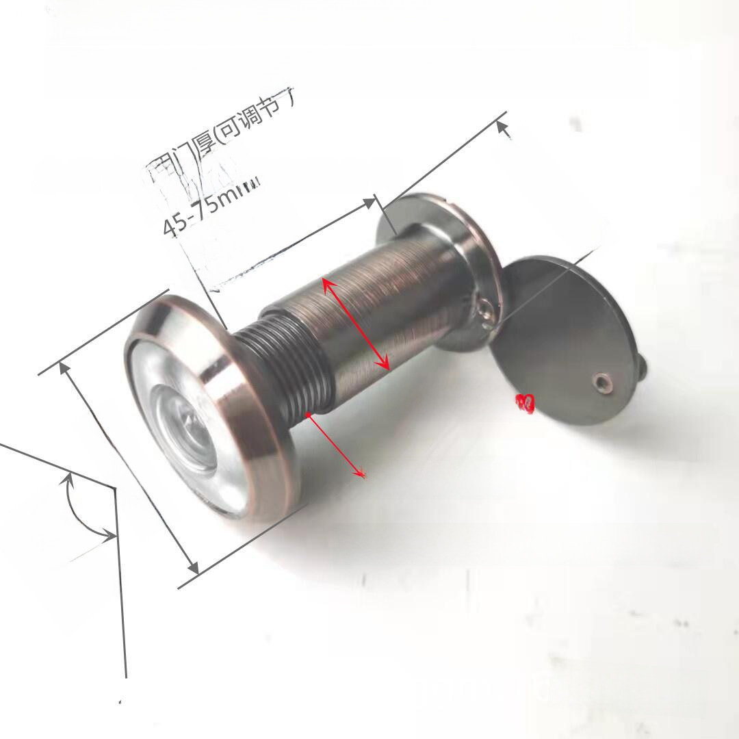 Zhejiang high-tech ultra-clear with American UL certification perspective anti-theft door hotel door wooden door anti-theft door cat's eye door mirror