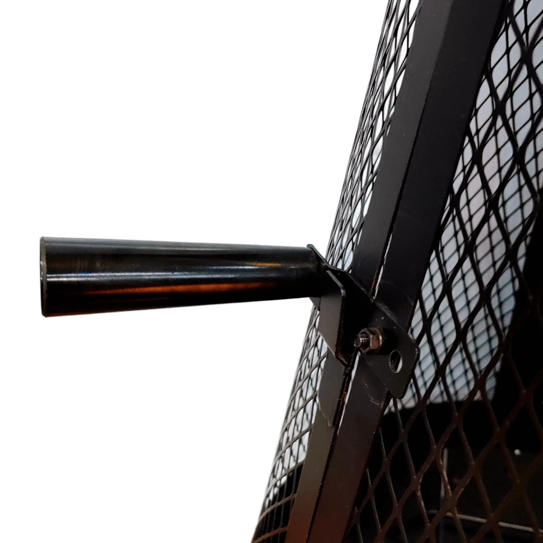 Hao-hyun Outdoor Metal Mesh Rocket Tower Heating Stove Burning Stove Courtyard Oven Household Carbon Stove Cross-border Customization