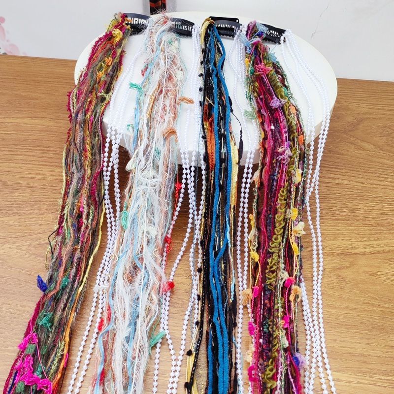 Desert Wind Niche Chinese Style Colorful Rope Braided Hair Rope Popular Ethnic Style Photo Headwear Wholesale