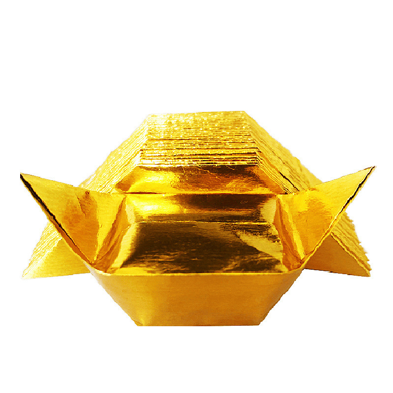 Wholesale Semi-Finished Gold and Silver Paper Ingots, Small and Medium-Sized Gold Foil Ingots, Burning Paper Money, Origami, Whole Box Factory, Free Shipping Wholesale
