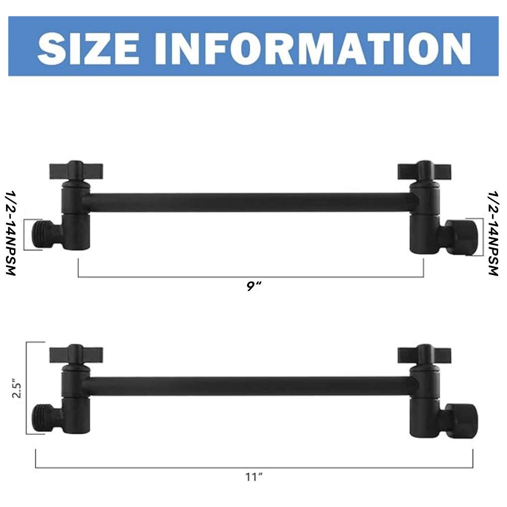 Foreign Trade Copper Electroplated Extendable Shower Arm Adjustable Bracket Rod