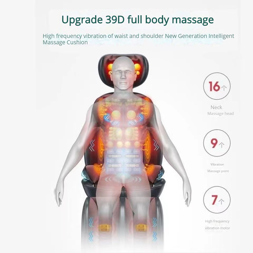 Cross-border multifunctional cervical vertebra massager waist back hip whole body massage cushion shoulder neck kneading massage cushion