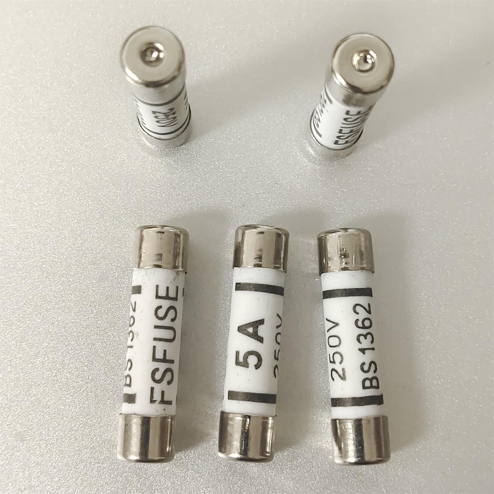 Seamless Riveting Bs1362 British Plug Fuse 6*25mm 3/5/10/13A/15A