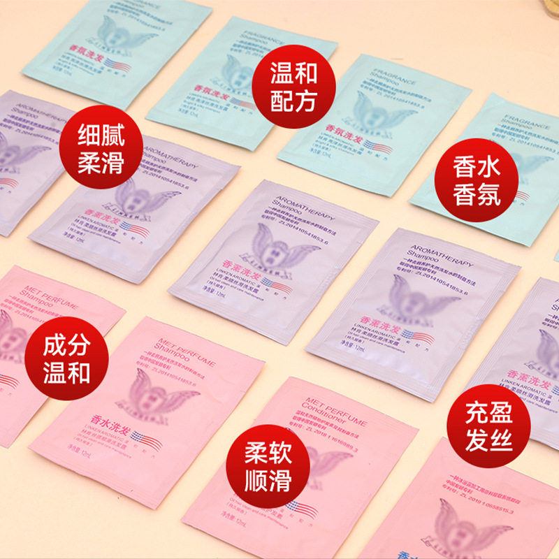 Bag Shampoo Conditioner Shower Gel Wholesale Hotel Bathroom B&b School Soft Shampoo Cream Small Packet