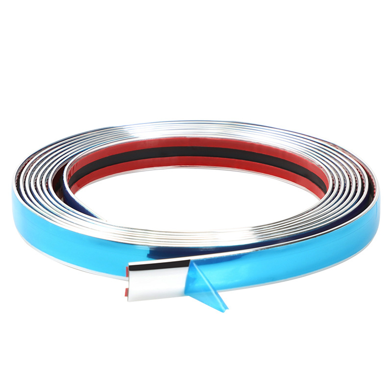 Car Window Bright Strips Modified Universal Decorative Strips Chrome-Plated Bright Strips Body Anti-Collision Strips Bumper Anti-Scratch Chrome