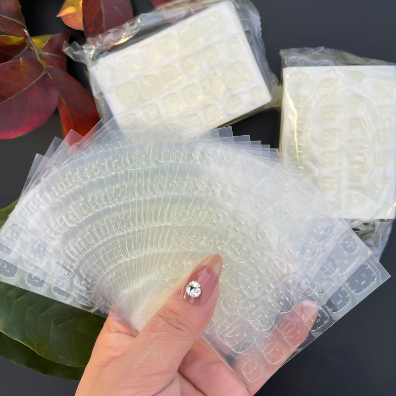 [Source Manufacturer] New Korean Upgraded Jelly Glue Thin Extremely Sticky Manicure Wearable Nail Waterproof Double-Sided Sticker